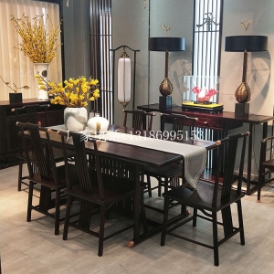 新中式餐桌椅组合--8332