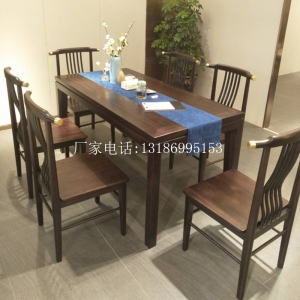 新中式餐桌椅组合--8333