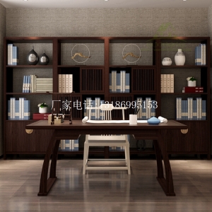 新中式书桌椅组合--8501