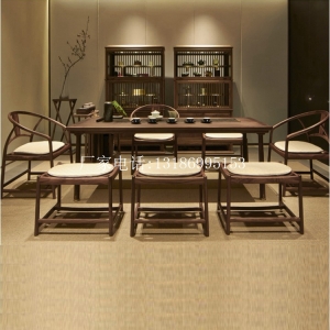 新中式茶桌椅组合--8429